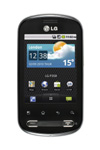 LG P350 Optimus Me - strieborný