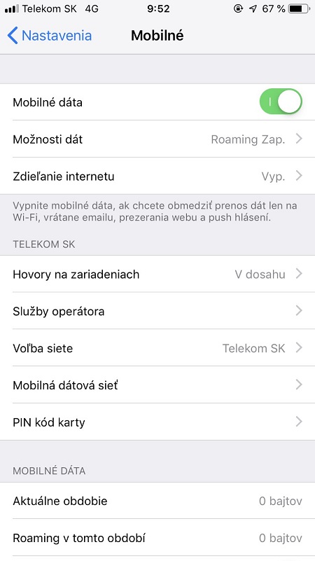 screen mobilné