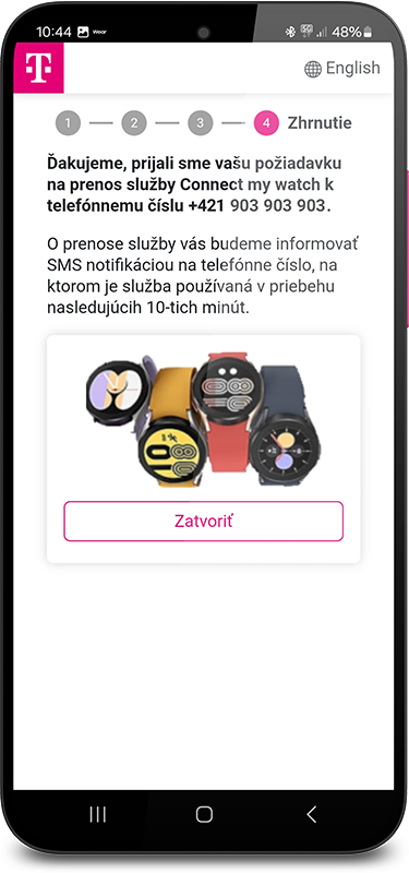 Prenos služby Connect my watch do nových smart hodiniek - návod