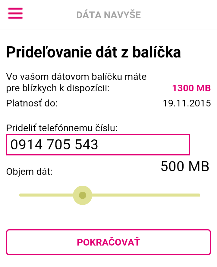 M.telekom.sk.datanavyše