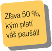 Zľava 50%, kým platí váš paušál!