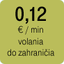 Balíček 0,12 €/min volania do zahraničia