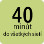 Voľné volania do všetkých sietí: 40 minút
