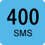 Voľné SMS do všetkých sietí: 400